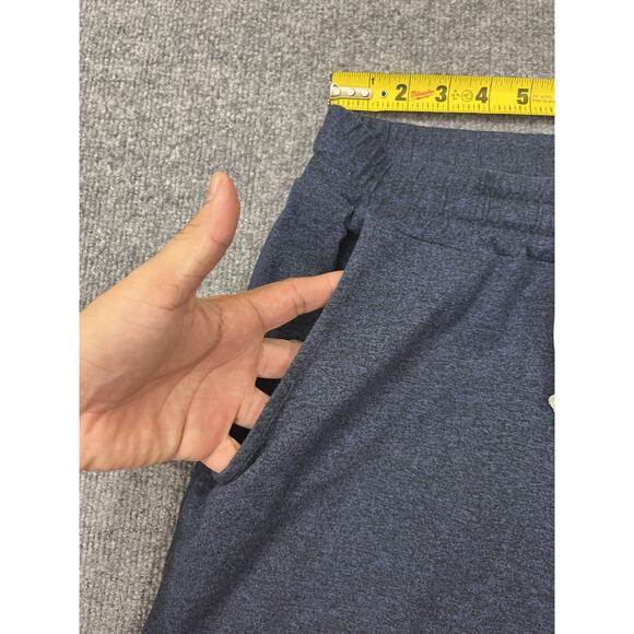 Vuori Pants M Heather Blue Stretch Gym Activewear Ponto Performance Athletic Run - Picture 9 of 15